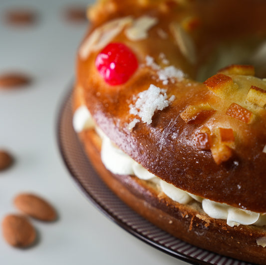 Traditional Spanish Roscón de Reyes